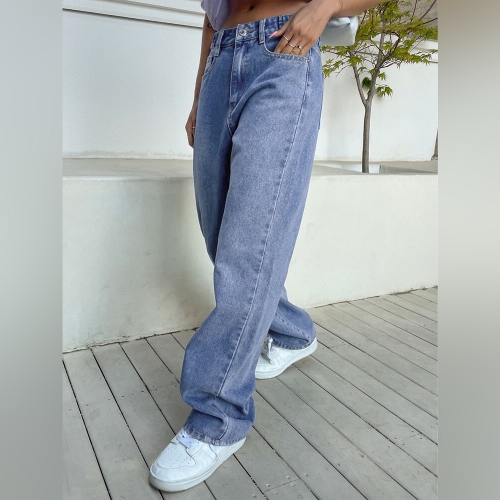 Straight leg jeans